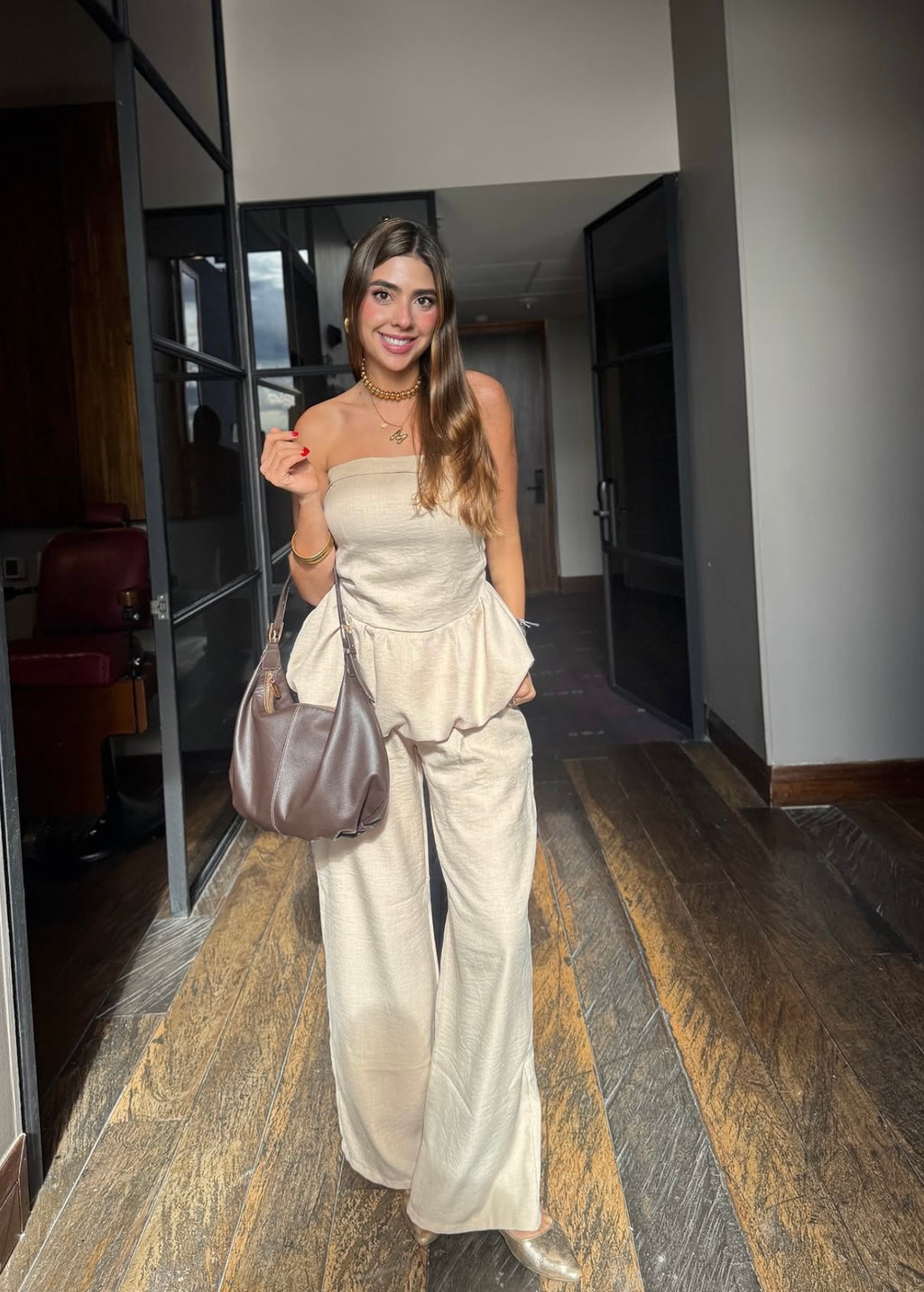 Strapless Beige