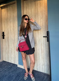 Black mini skirt